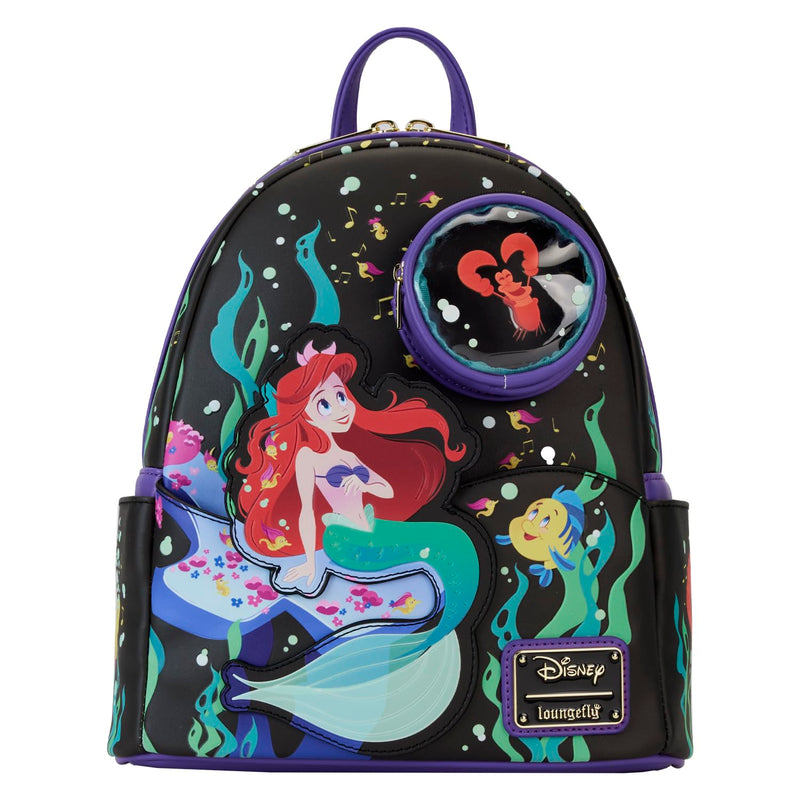 Loungefly Disney The Little Mermaid 35th Anniversary Life is the Bubbles Kids Mini Backpack Multi