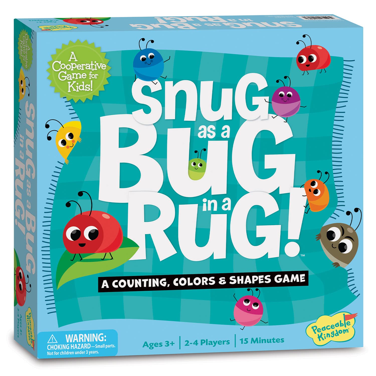 Peaceable Kingdom Snug as a Bug in a Rug cooperative game for little kids