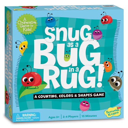 Peaceable Kingdom Snug as a Bug in a Rug cooperative game for little kids