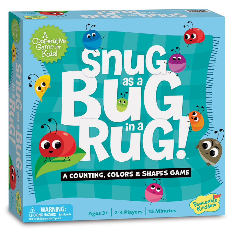 Peaceable Kingdom Snug as a Bug in a Rug cooperative game for little kids