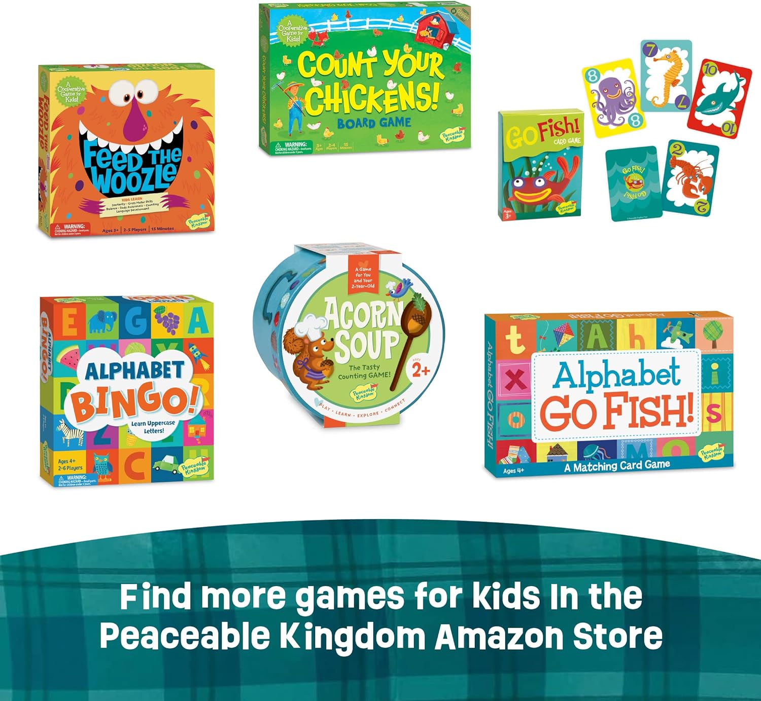 Peaceable Kingdom Snug as a Bug in a Rug cooperative game for little kids