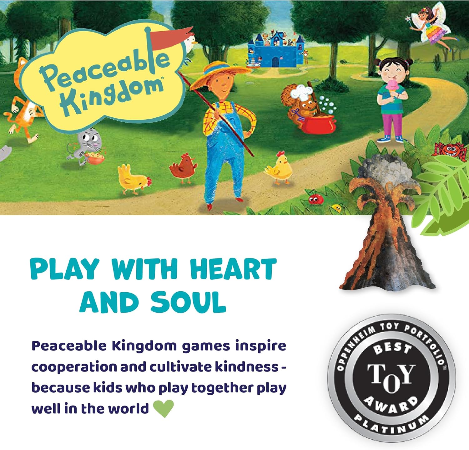 Peaceable Kingdom Dinosaur Escape Award Winning Cooperative Memory Game of Logic and Luck for 2 to 4 Kids Ages 4+