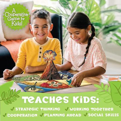 Peaceable Kingdom Dinosaur Escape Award Winning Cooperative Memory Game of Logic and Luck for 2 to 4 Kids Ages 4+