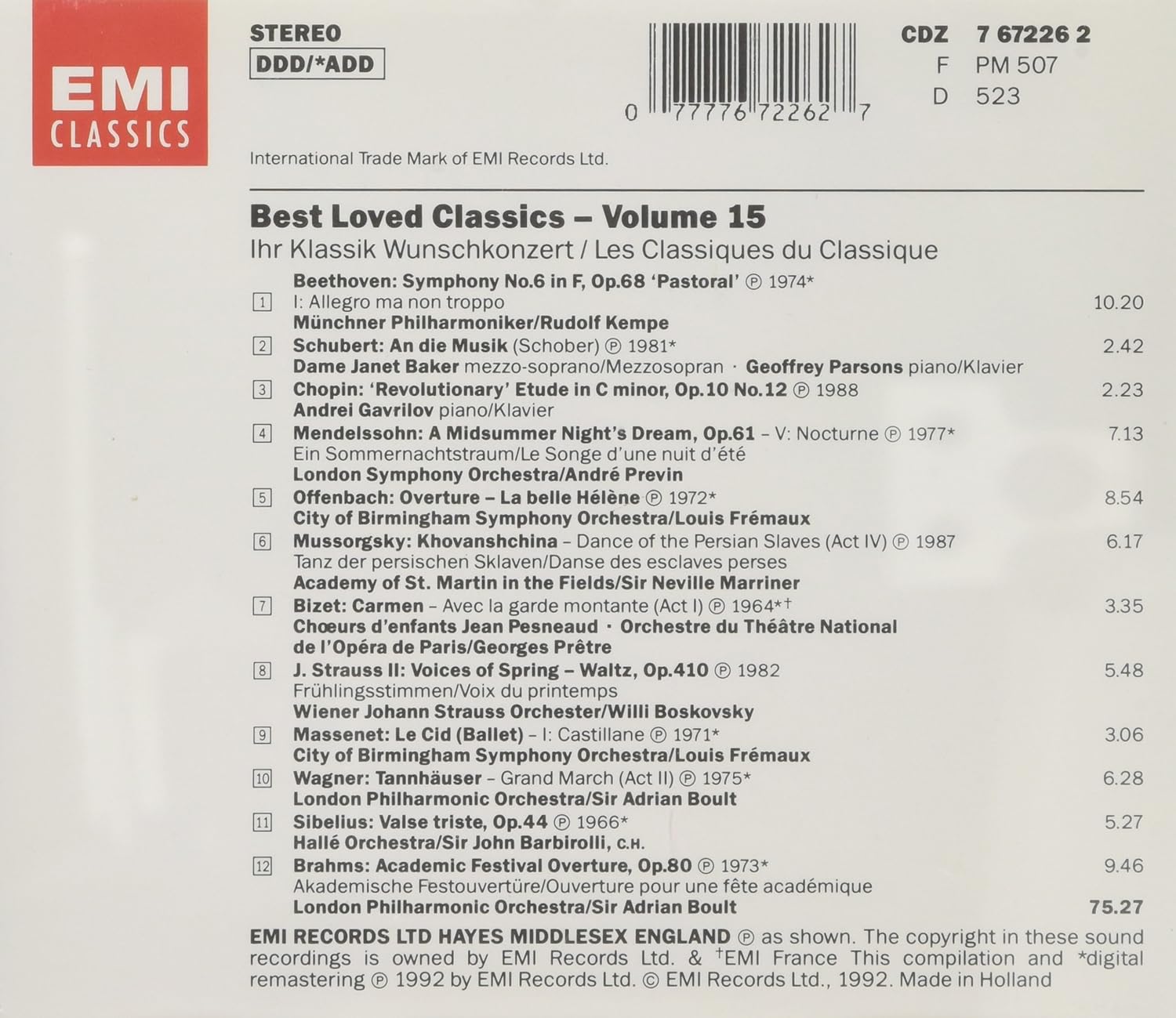 Ihr Klassik-Wunschkonzert V.15