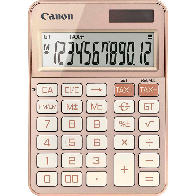 Canon KS-125KB-RG, Scientific Calculator, Suitable for School and Business, Dual Power Battery, Tax Calculations and Grand Total Function, Large Upright Angled Display