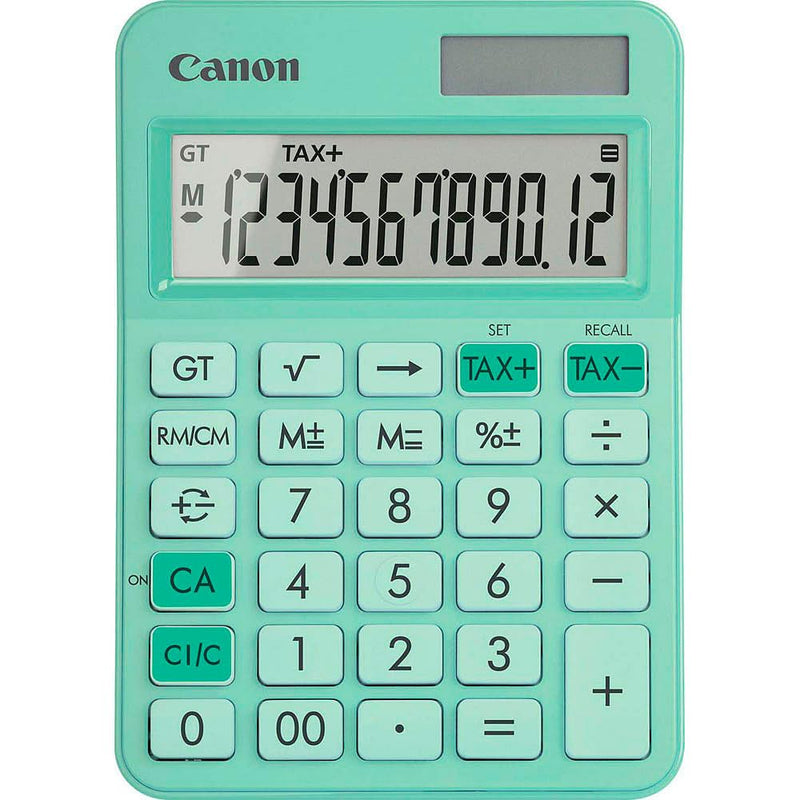 Canon LS-125KB-GR, Scientific Calculator, Suitable for School and Business, Dual Power Battery, Tax Calculations and Grand Total Function, Large Flat Display and Keys