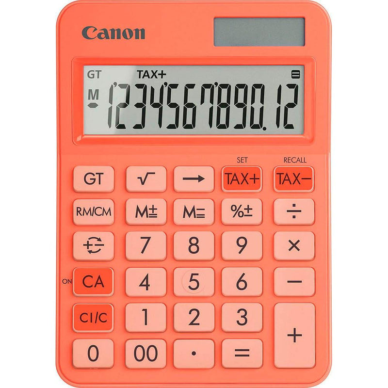 Canon LS-125KB-OR, Scientific Calculator, Suitable for School and Business, Dual Power Battery, Tax Calculations and Grand Total Function, Large Flat Display and Keys