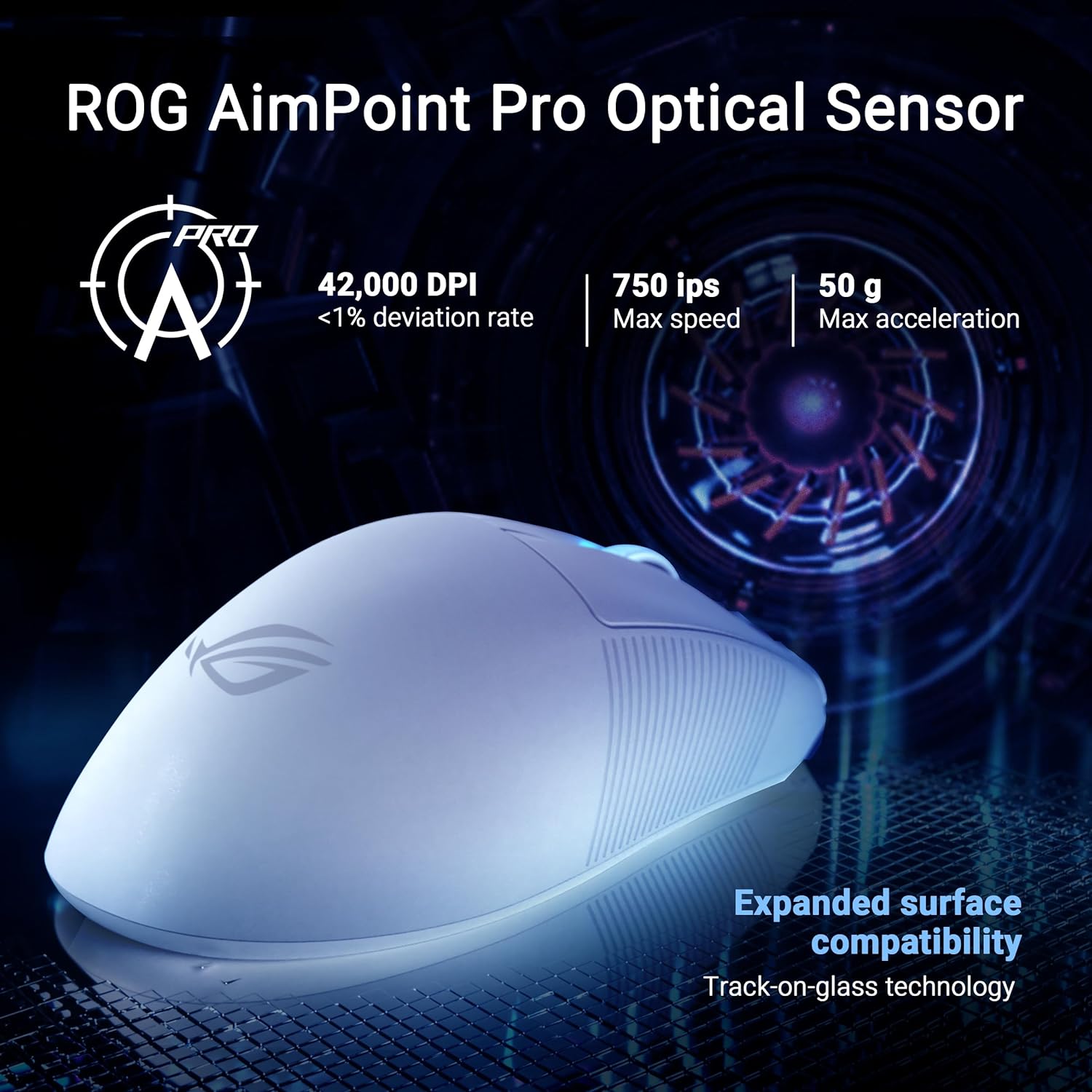 ASUS ROG Keris II Ace is an ultralight 54-gram ergonomic gaming mouse with a shape tested by pro FPS players