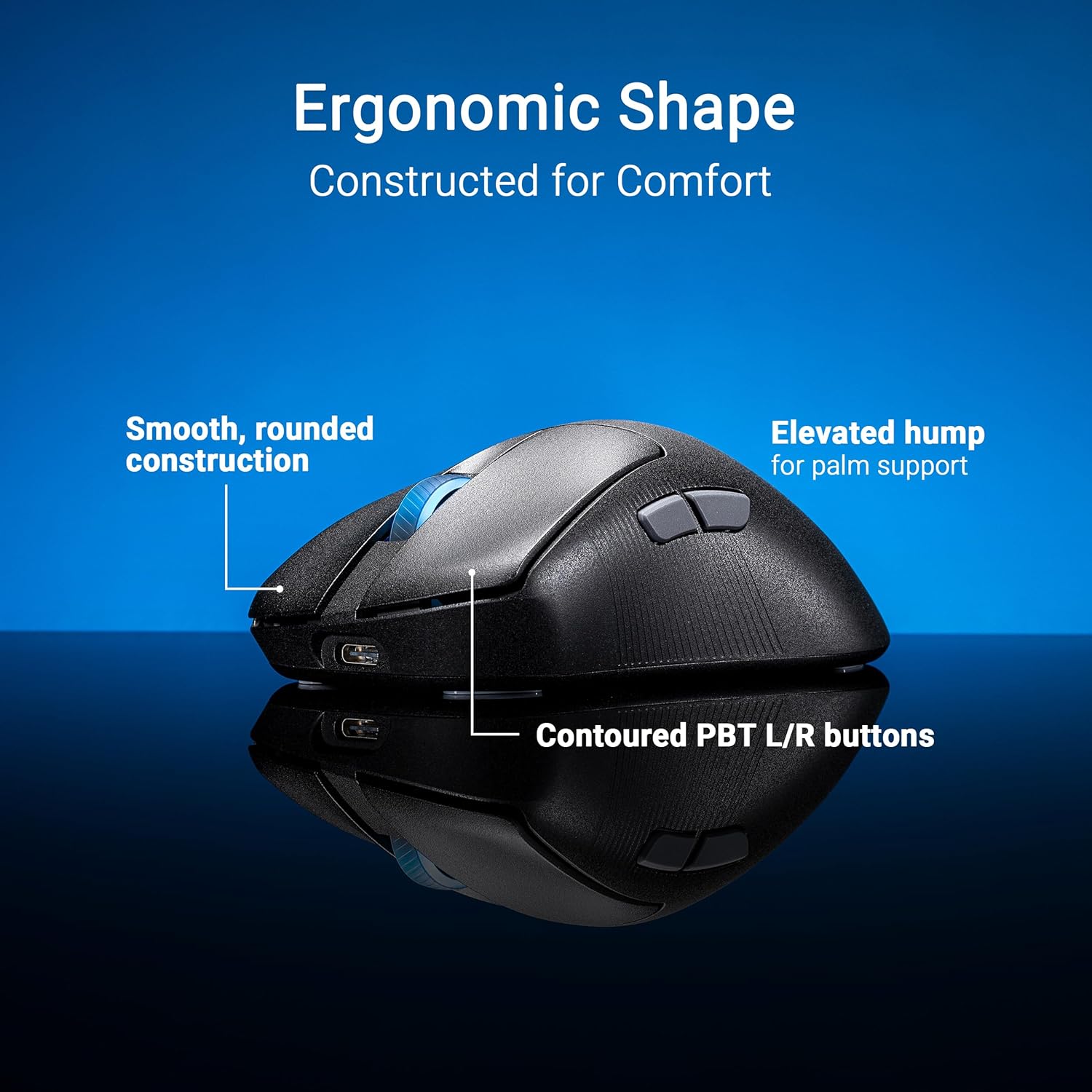 ASUS ROG Keris II Ace is an ultralight 54-gram ergonomic gaming mouse with a shape tested by pro FPS players