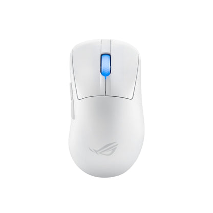 ASUS ROG Keris II Ace Wireless AimPoint White Gaming Maus (ergonomisch, optischer Sensor ROG AimPoint Pro, 42.000 DPI, ROG Optical Micro Switches, USB, Bluetooth, 2,4-GHz-HF ROG SpeedNova, weiß)