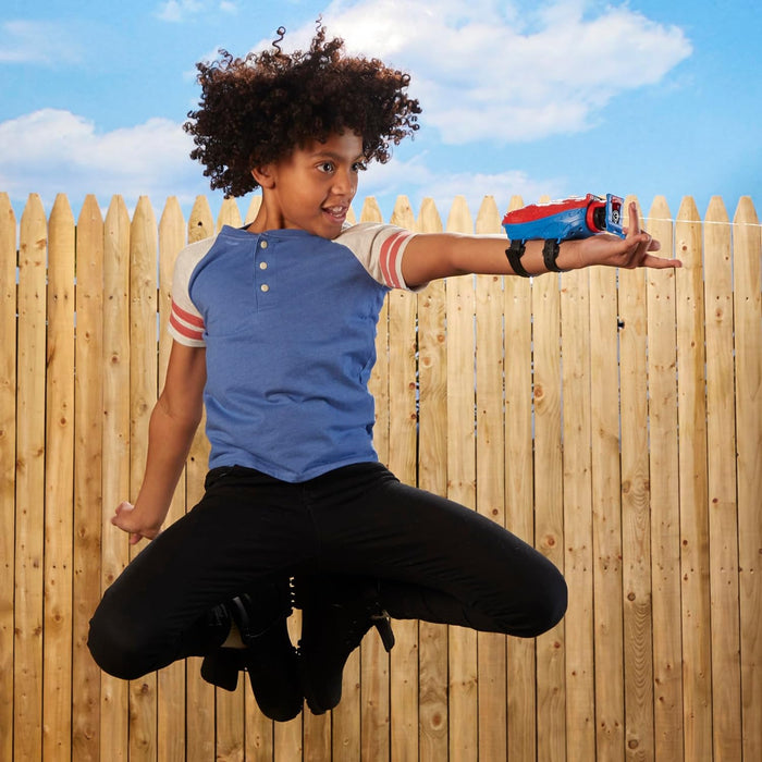 Spider-Man Marvel Real Webs Ultimate Web Blaster, 2-in-1 Blaster, Roleplay Toy, Costume, Toys, Red and Blue