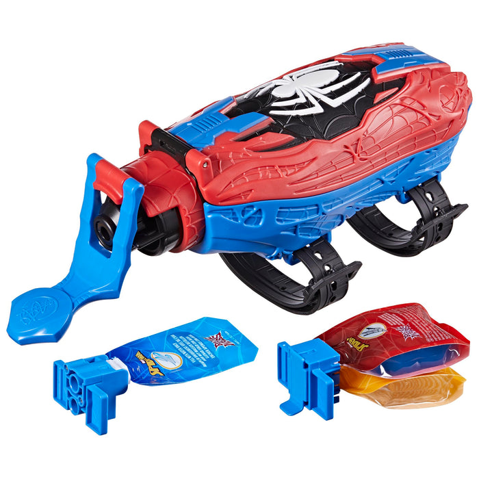 Spider-Man Marvel Real Webs Ultimate Web Blaster, 2-in-1 Blaster, Roleplay Toy, Costume, Toys, Red and Blue