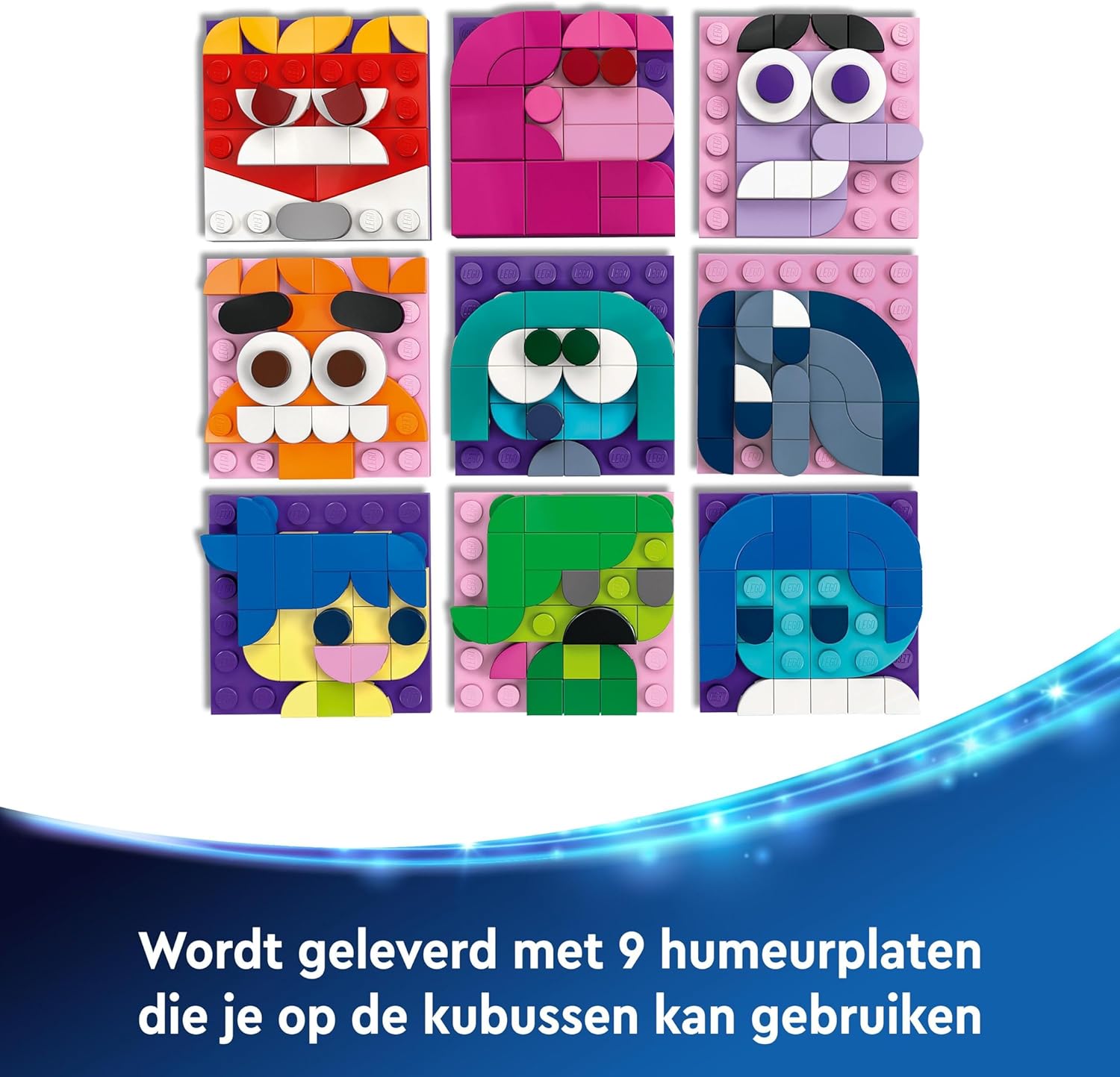 LEGO Disney Pixar Inside Out 2 Mood Cubes Playset, Building Toy for 9 Plus Year Old Girls & Boys, Includes Character Mini-Doll Figures from the Film, Fun Gift to Share Emotions like Joy 43248