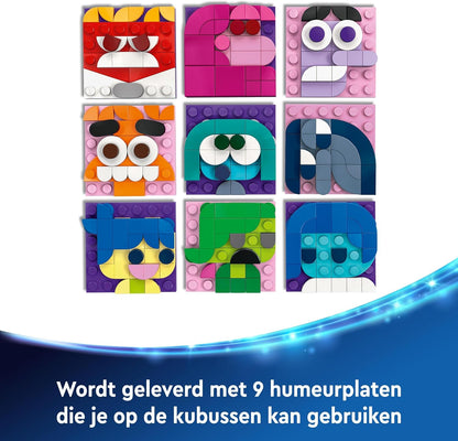 LEGO Disney Pixar Inside Out 2 Mood Cubes Playset, Building Toy for 9 Plus Year Old Girls & Boys, Includes Character Mini-Doll Figures from the Film, Fun Gift to Share Emotions like Joy 43248