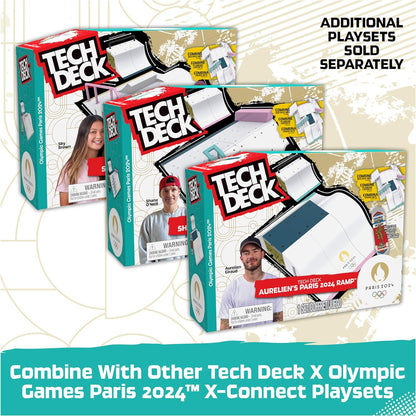 Tech Deck, Sky Brown’s Olympic Games Paris 2024 Ramp, Customisable X-Connect Park Creator Playset & Exclusive Fingerboard, Kids’ Toy for Ages 6 and up