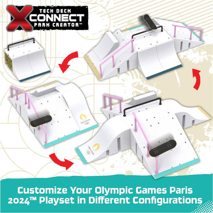 Tech Deck, Sky Brown’s Olympic Games Paris 2024 Ramp, Customisable X-Connect Park Creator Playset & Exclusive Fingerboard, Kids’ Toy for Ages 6 and up