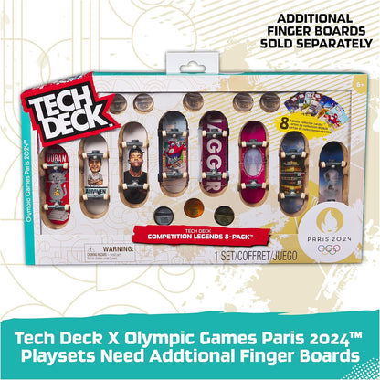 Tech Deck, Aurélien Giraud’s Olympic Games Paris 2024 Ramp Customisable X-Connect Park Creator Playset & Exclusive Fingerboard, Kids’ Toy for Ages 6+