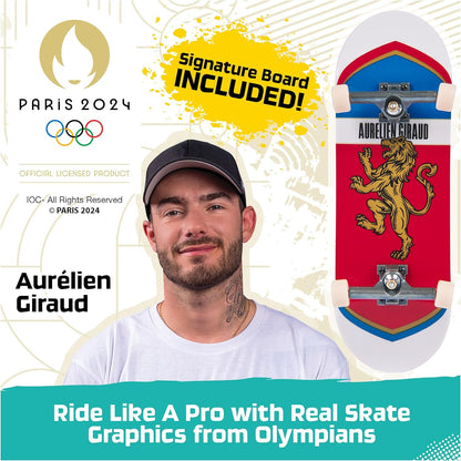 Tech Deck, Aurélien Giraud’s Olympic Games Paris 2024 Ramp Customisable X-Connect Park Creator Playset & Exclusive Fingerboard, Kids’ Toy for Ages 6+