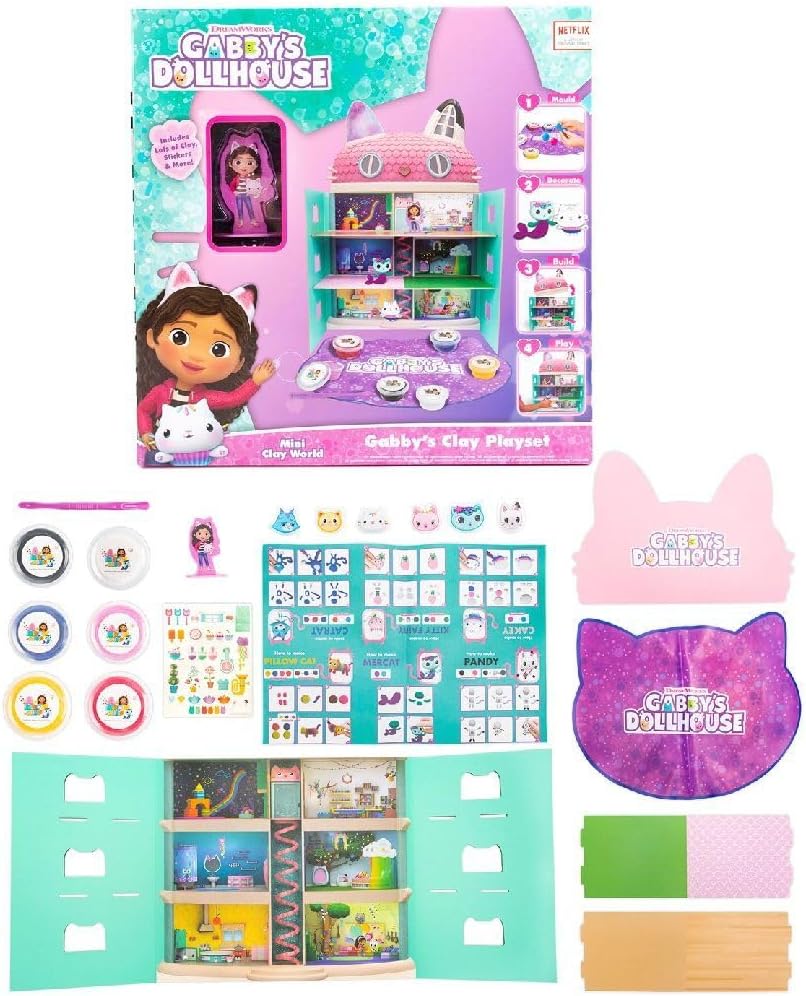 Spin Master Gabbys poppenhuis - DIY-set voor katten en poppenhuizen van klei (204-700003