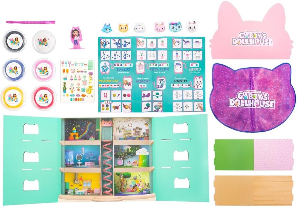 Spin Master Gabbys poppenhuis - DIY-set voor katten en poppenhuizen van klei (204-700003