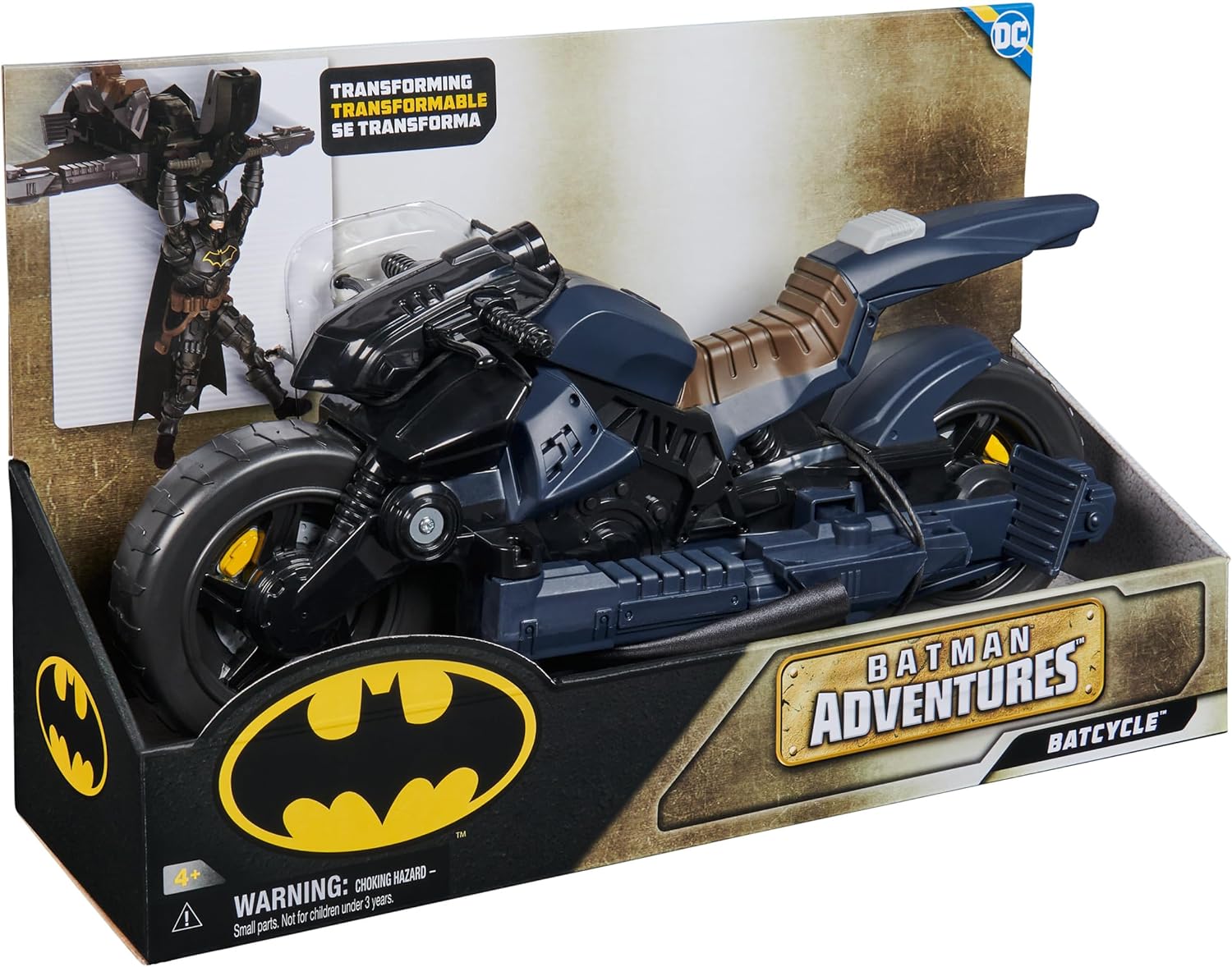 DC Comics - Batman Adventures - Batman Batcycle - transformerende 2-in-1 Batcycle & Batglider