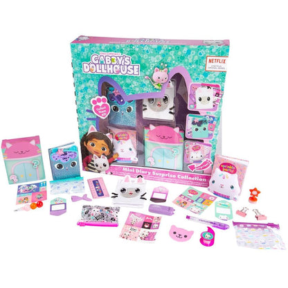 Gabby's poppenhuis, mini-dagboek, verrassingscollectie, meisjes, briefpapier, set voor kinderen vanaf 3 jaar