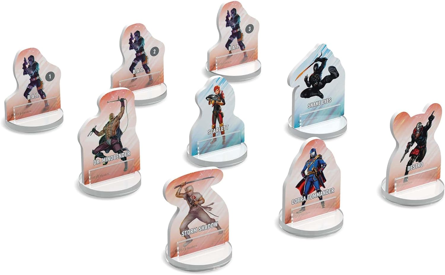 Renegade Game Studios: G.I. Joe Roleplaying Game - Standee Pack #1 - Accessory Pack for Base RPG Game, Includes 338 Standees & 35 Bases, Full Color