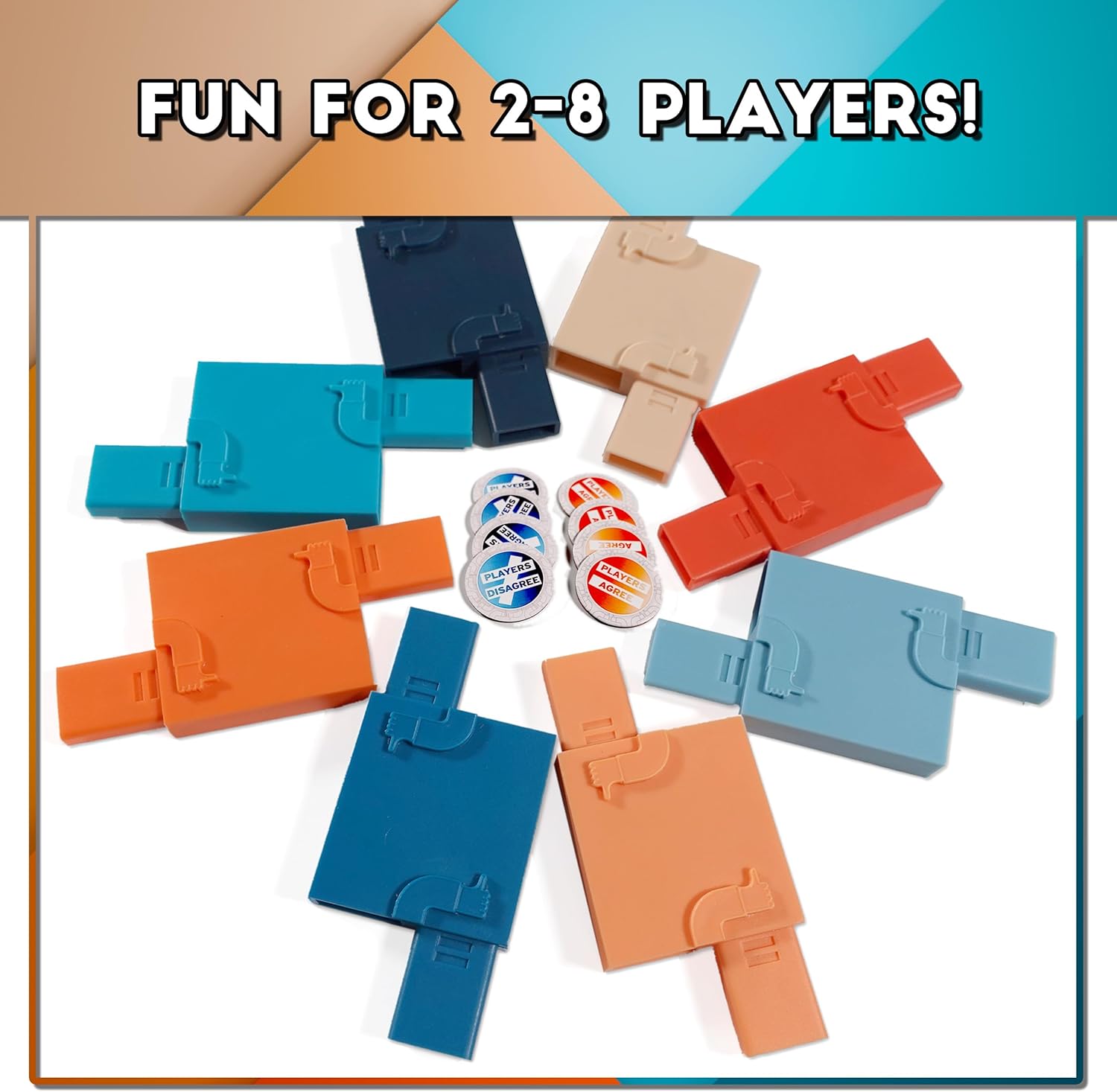 Adam's Apple Games Agree to Disagree - The Icebreaker Game Where Nobody Wins if Everyone Agrees - Fun Party Game for Coworkers, Families, or Friends. Fun or Real Talk Gamified for 2 to 8 Players.