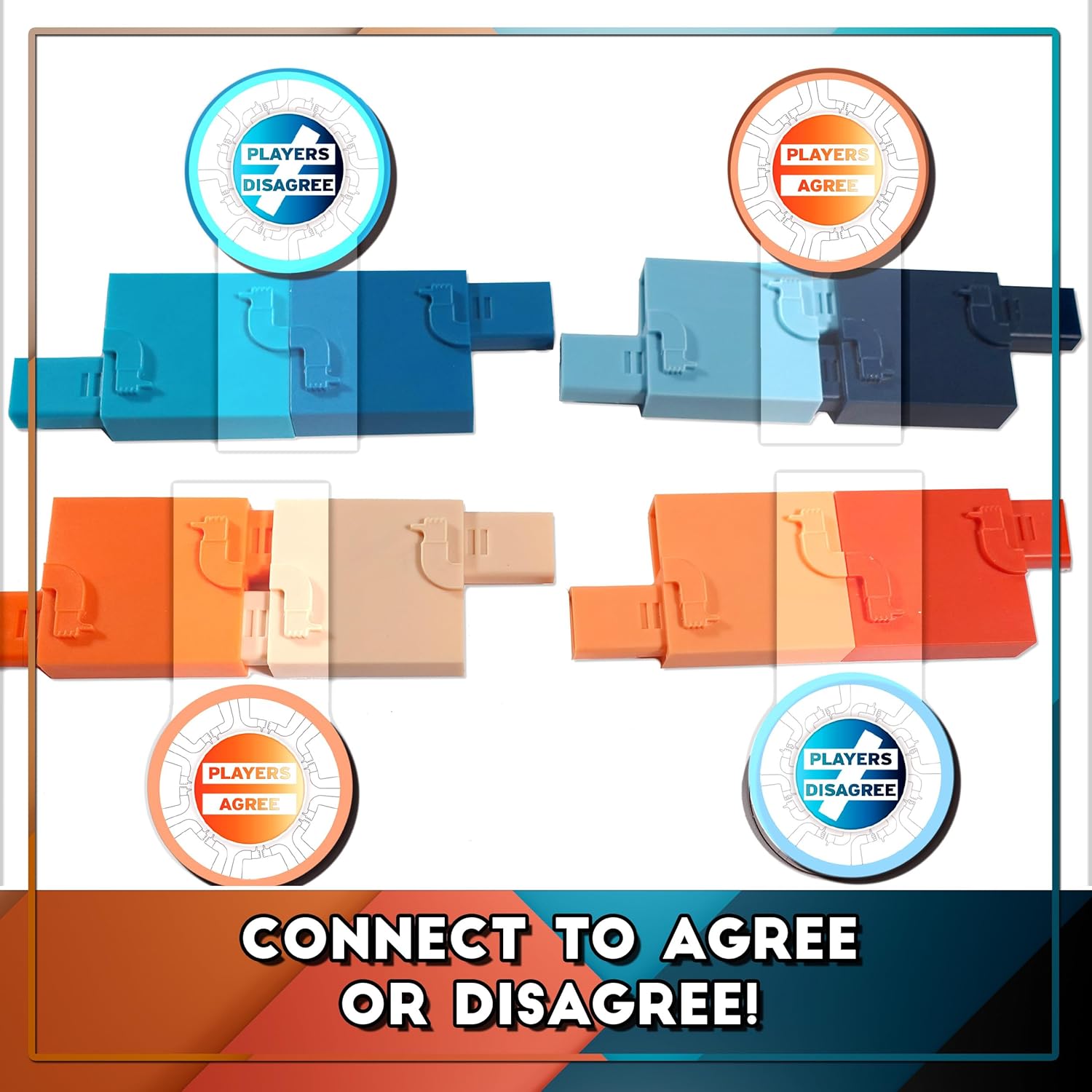 Adam's Apple Games Agree to Disagree - The Icebreaker Game Where Nobody Wins if Everyone Agrees - Fun Party Game for Coworkers, Families, or Friends. Fun or Real Talk Gamified for 2 to 8 Players.