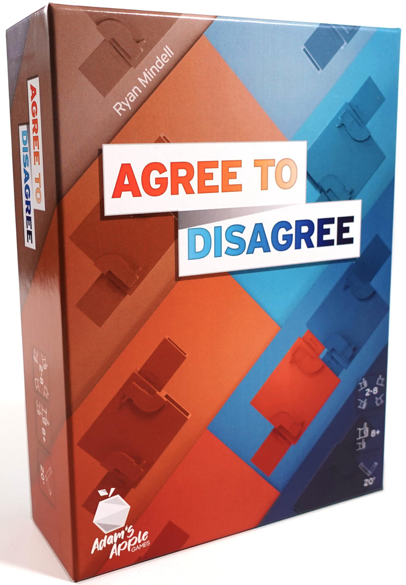 Adam's Apple Games Agree to Disagree - The Icebreaker Game Where Nobody Wins if Everyone Agrees - Fun Party Game for Coworkers, Families, or Friends. Fun or Real Talk Gamified for 2 to 8 Players.