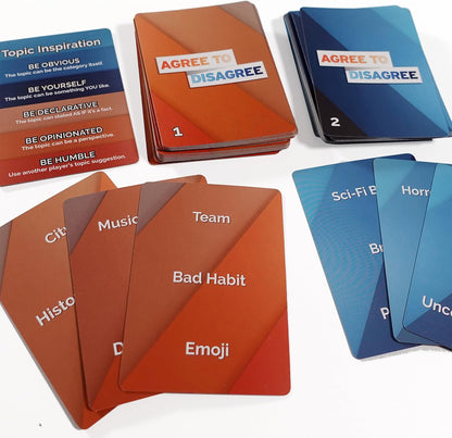 Adam's Apple Games Agree to Disagree - The Icebreaker Game Where Nobody Wins if Everyone Agrees - Fun Party Game for Coworkers, Families, or Friends. Fun or Real Talk Gamified for 2 to 8 Players.
