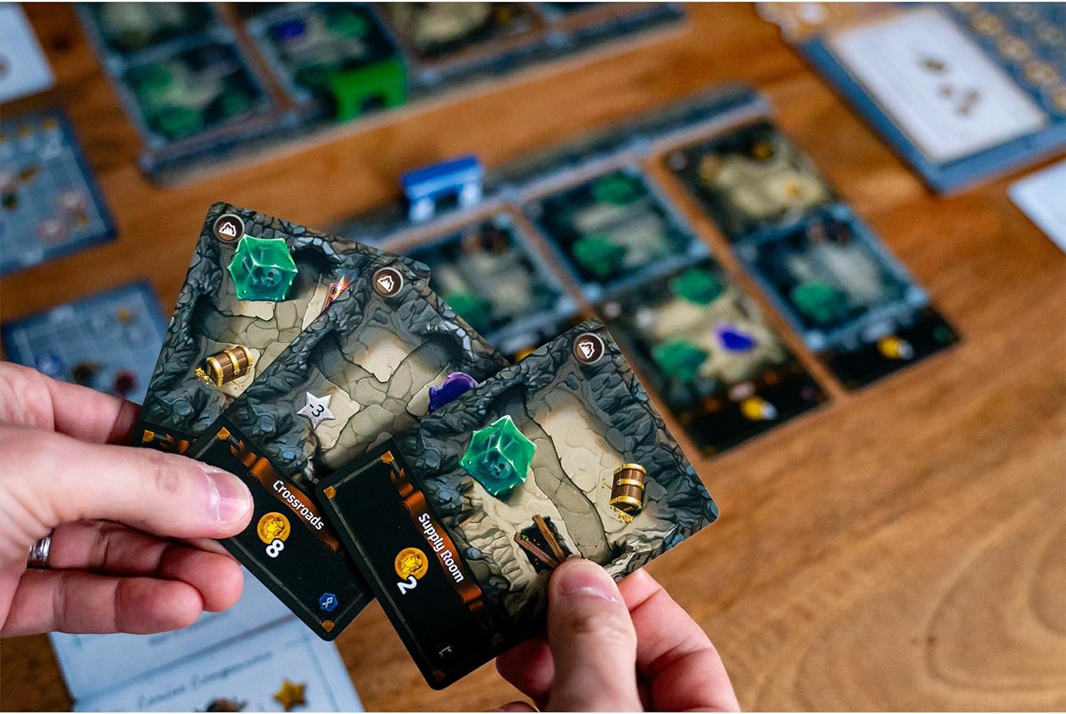 Thunderworks Games - Stonespine Architects | Strategy Board Game | Card-Drafting Dungeon Design | Competitive Tableau Builder | World of Ulos | Ages 10+ | Family Game for 1-5 Players | 45-60 Minutes