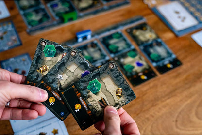 Thunderworks Games - Stonespine Architects | Strategy Board Game | Card-Drafting Dungeon Design | Competitive Tableau Builder | World of Ulos | Ages 10+ | Family Game for 1-5 Players | 45-60 Minutes
