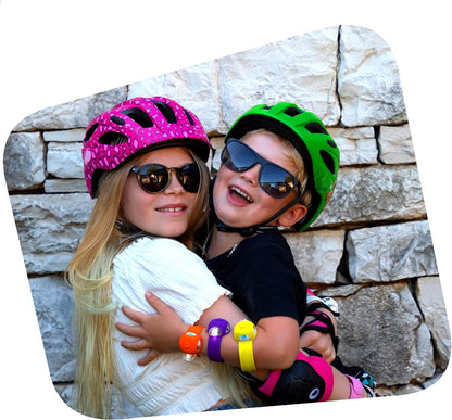 Fietshelm voor kinderen 6-12 jaar| Zwart SWAT| Crazy Safety| EN1078 Certificatie Graffiti Zwart/Blauw M (54-58cm