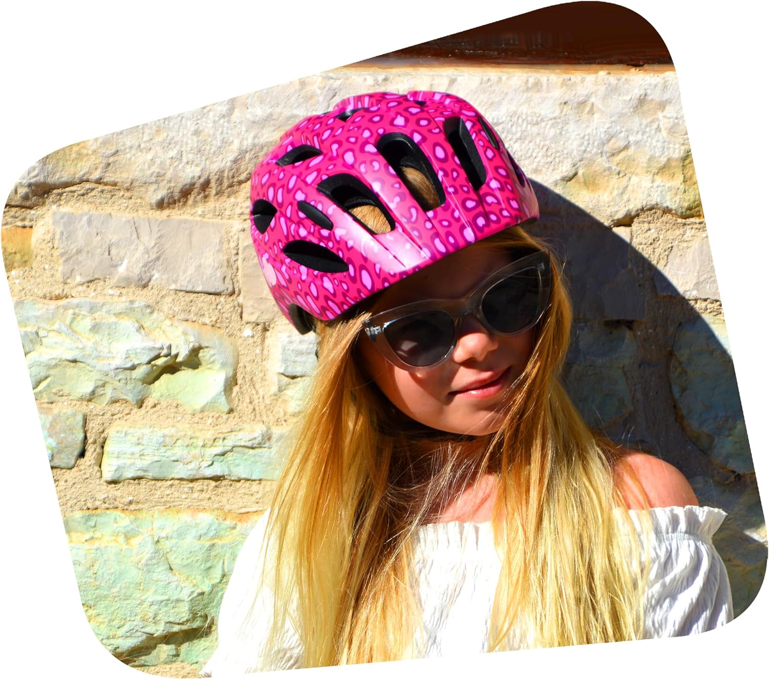 Crazy Safety - Grafitti Bicycle Helmet - White/Blue (160101-07-01)