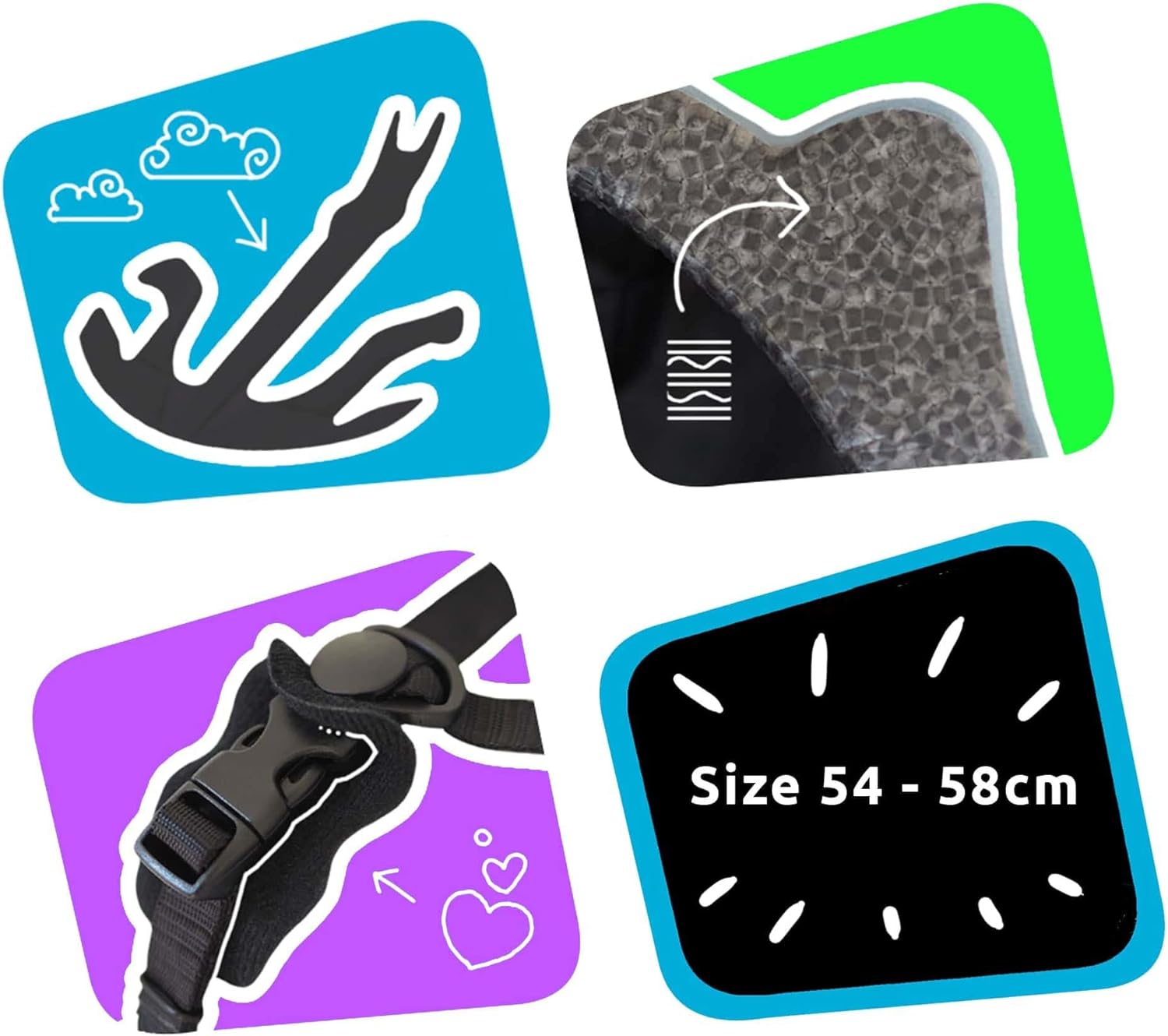 Crazy Safety Cool S.W.A.T. Children's Bike Helmet | Bicycle helmet for children aged 6-12 years for bicycles, skateboards, mountain bikes, skates, USB rechargeable tail light |