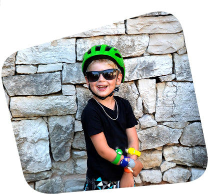 Crazy Safety Cool S.W.A.T. Children's Bike Helmet | Bicycle helmet for children aged 6-12 years for bicycles, skateboards, mountain bikes, skates, USB rechargeable tail light |