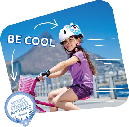 Crazy Safety Green Chameleon Childrens Bike Helmet | Cycle helmet for children aged 2-7 years for bikes, skateboards, balance bikes, scooters, skates Lightweight and adjustable animal helmet 49-55 cm