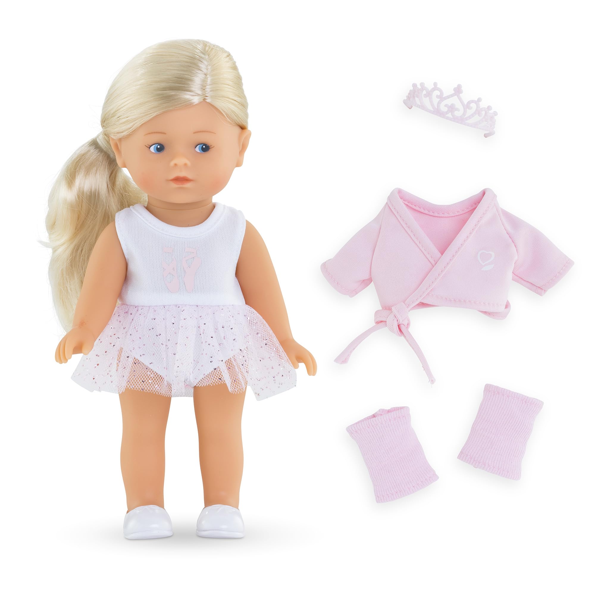 Corolle - MES Mini Corollines, Set Rosy Ballerina, 20 cm, ab 3 Jahren, 9000240130