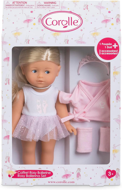 Corolle - MES Mini Corollines, Set Rosy Ballerina, 20 cm, ab 3 Jahren, 9000240130