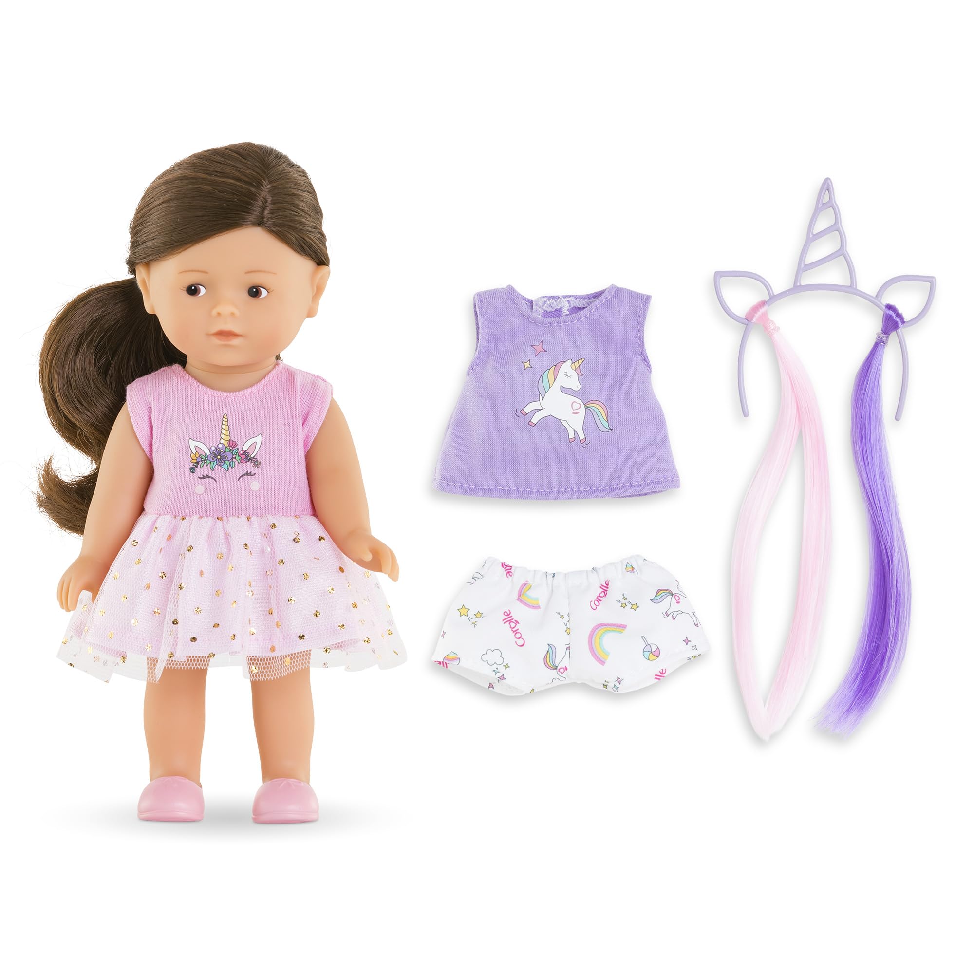 Corolle - MES Mini Corollines, Romy Einhorn, 20 cm, ab 3 Jahren, 9000240140