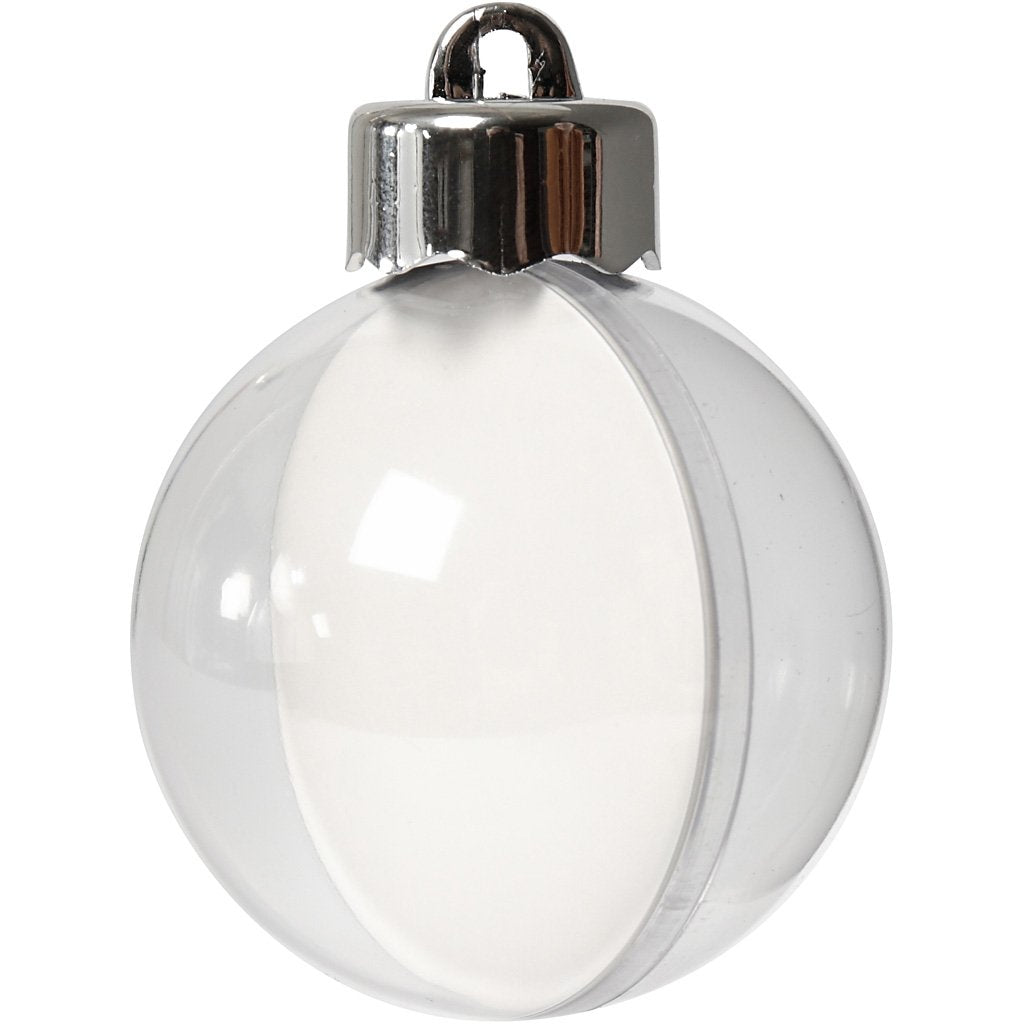 Baubles for decorating, D: 5 cm, 10 pcs