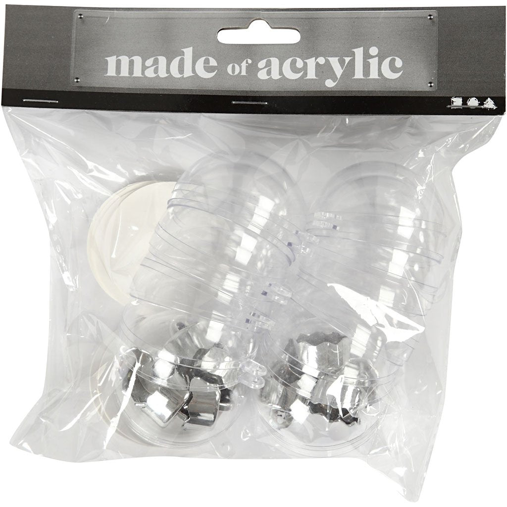 Baubles for decorating, D: 5 cm, 10 pcs