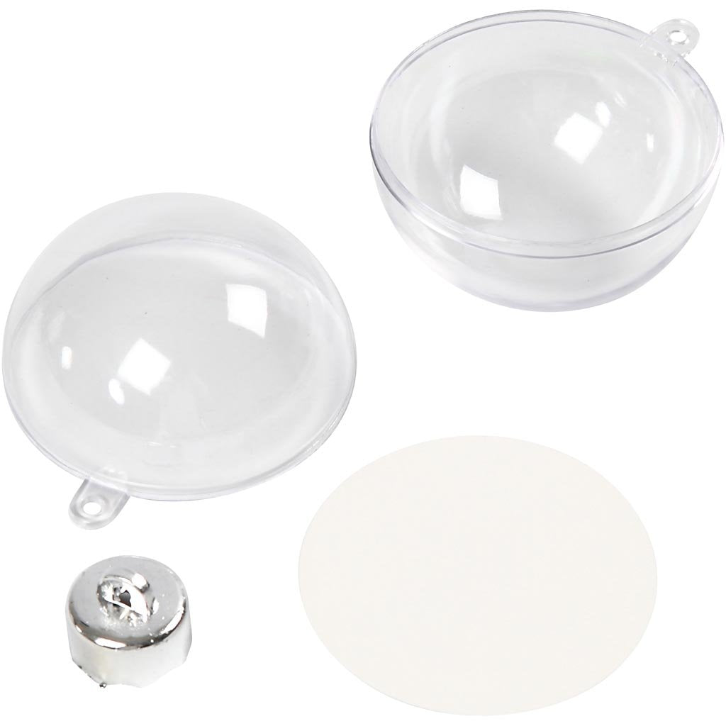 Baubles for decorating, D: 5 cm, 10 pcs