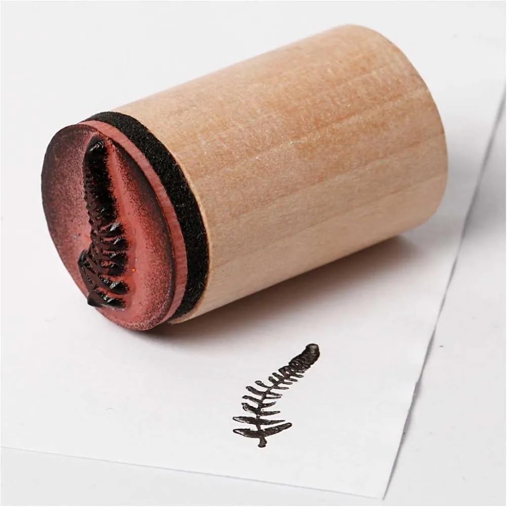 Creativ 28578 Deco Art Stamps, D: 20 mm, Flower and Leaf, 15 asstd, one size