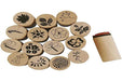 Creativ 28578 Deco Art Stamps, D: 20 mm, Flower and Leaf, 15 asstd, one size