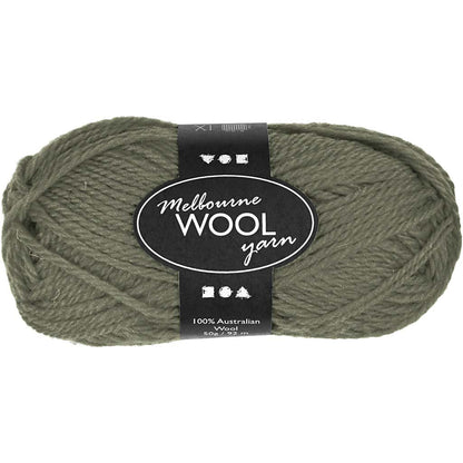Creativ Company 50-Piece Melbourne Yarn, Dark Green