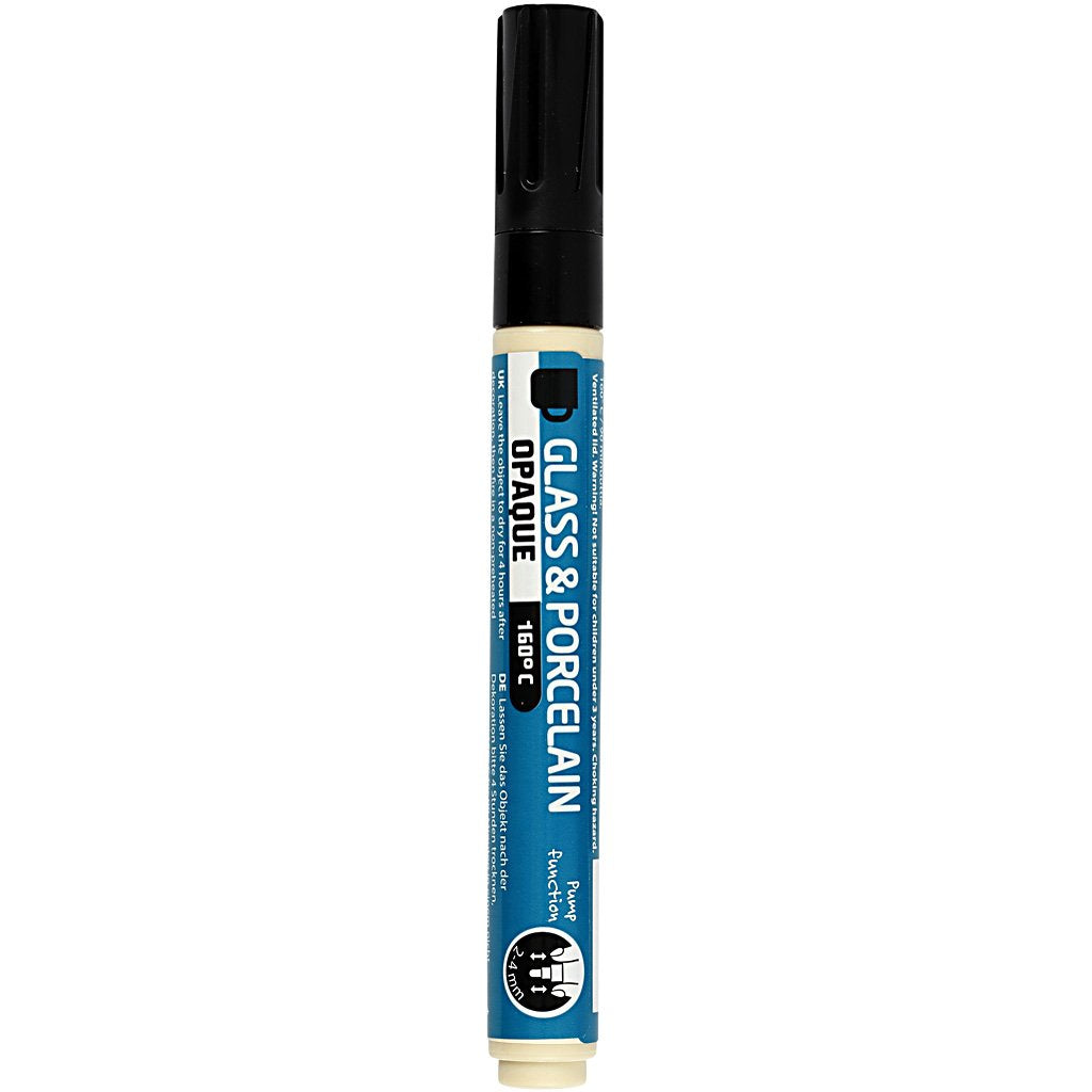 Glas- Und Porzellanmalstift Strichst?rke: 2-4 Mm 1 Stck. Schwarz