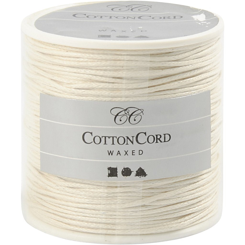 Cotton Cord, 1 mm, off-white, 40m