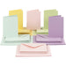 Karten Und Kuverts Kartengr??e 105x15 Cm Umschlaggr??e 115x165 Cm 50 Sets Pastellfarben